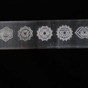 Selenite incense burner 7 Chakra 8"