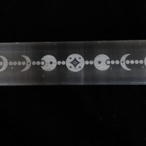 Selenite Phases of the Moon burner 8"