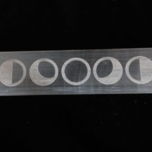 Selenite Moon Phases burner 8"
