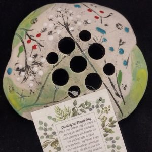 Pottery Flower Frog (Handmade)
