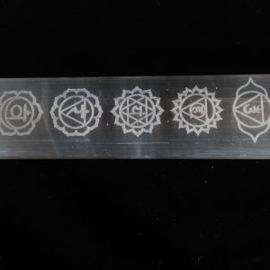 Selenite incense burner 7 Chakra 8"
